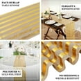 thumbnail image 4 of Efavormart 12"x108" Gold Striped Burlap Table Runner, Wrinkle Resistant Linen Table Runner, 4 of 10
