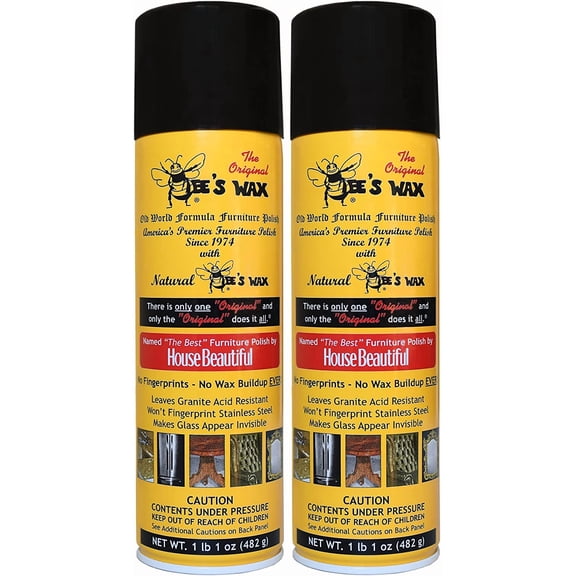 The Original Bee's Wax Old World Formula Furniture Polish - 2 Pack