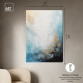 thumbnail image 5 of Blue Sea Of Punta Cana Blue Abstract Canvas Wall Art by Art Remedy, Gallery Wrapped, 36"x54", 5 of 7
