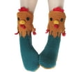 thumbnail image 2 of ZAXARRA Chaussettes Décontractées pour Femmes Hiver Automne, Style Animal Patchwork Antidérapant Chaussettes de Sol, 2 of 9
