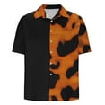 thumbnail image 5 of snilers Big and Tall Linen Shirts for Men Breathable Button Down Collared Casual Tops Summer Beach Hawaii Leopard Print Short Sleeve Blouses, 5 of 5