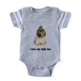 thumbnail image 1 of CafePress - Shih Tzu Lover - Cute Infant Baby Football Bodysuit, 1 of 1