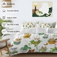 thumbnail image 3 of Cute Cat Duvet Cover Set King Size, Green Potted Plant Butterfly Botanical Rustic 4 Piece Soft Microfiber Bedding Set with 1 Duvet Cover, 1 Flat Sheet, 2 Pillowcases, 3 of 9