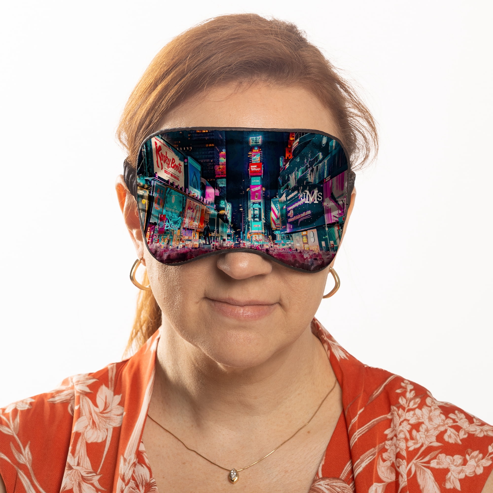 Travel Eye Mask - 10.5x7.5, With Carrying Pouch, Walmart Custom, Polyester, Unisex, Adult, Teen, Tween, Unisex