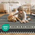 thumbnail image 4 of ODIKA 6'x9' Washable Area Rug Easy Care, Non-Shedding, Entryway Geometric Tone Border Detail Rectangular Bathroom Front for Queen Size Bedroom Under Bed Master Suite, 4 of 7