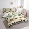 thumbnail image 3 of Homewish Rustic Western Aztec 7-Piece Twin Bedding Sets,Bohemian Style Bedding Comforter Set,Beige Cyan Brown Sheet Sets For Men Women,Breathable Home Decor Reversible, 3 of 8