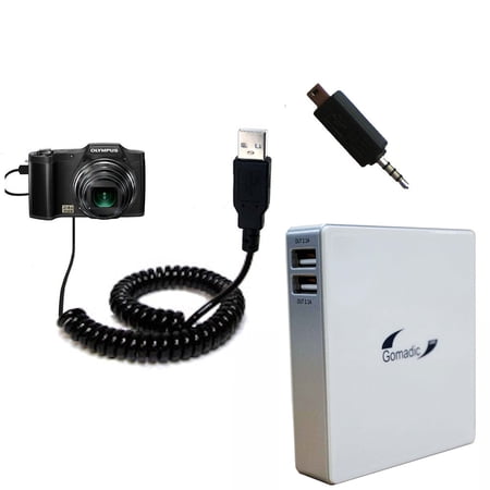 Gomadic High Capacity Rechargeable External Battery Pack suitable for the Olympus SZ-14 - Portable Charger with TipExchange Technology