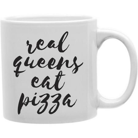 Imaginarium Goods CMG11-IGC-PIZZAQ Real Queens Eat Pizza 11 oz Ceramic Coffee