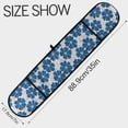 thumbnail image 3 of Dailycode Double Sided Oven Mitt with Loop Heat Resistant Kitchen Long Potholders 7" x 35" Blue Flowers with Petals, 3 of 6