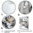 thumbnail image 3 of Designart "A Winter Portrait of a White Tiger I" Animals Floater Framed Wall Art Print, 3 of 7