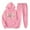 Pink, variant on Women's Outfits Sports Tracksuits Long Sleeve Pullover Workout Sport Gym Vacation Travel Casual Comfortable Lounge Hoodies Sweatshirt Loose Coat And Sweatpants Fall Winter Suit