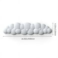thumbnail image 6 of Cloud Keyboard Wrist Rest Soft Leather Memory Foam Wrist Support Cushion for Easy Typing Pain Relief Anti-Slip, A Long,1 x Cloud Wrist Pads,White, 6 of 8
