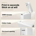 thumbnail image 4 of Portable Label Maker Machine with Tape - HP2 Bluetooth Label Printer for Storage, Office, Home, Mini Smart Phone, White, 4 of 12
