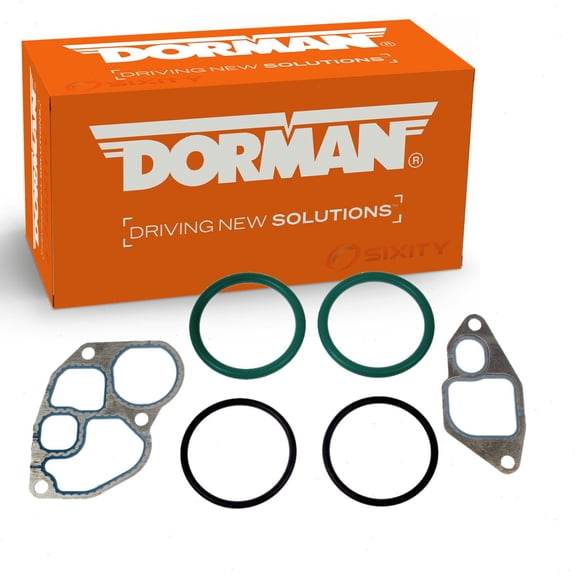 Dorman Engine Oil Cooler Gasket Set compatible with Ford F-250 7.3L V8 1994-1996