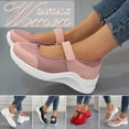 thumbnail image 2 of Chaussure de Cheville à Enfiler pour Femmes Épaisse Plateforme Baskets Tricotée Supérieure, 2 of 6