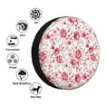 thumbnail image 4 of Gukieu Rose Flowers Print Car Tire Cover, Adjustable Waterproof and Dustproof Tire Protection Cover, Suitable for SUV, Truck, Van-16 inch, 4 of 6