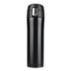 thumbnail image 1 of Termo de acero inoxidable negro de 450 a 500 ml con retención de calor superior, 1 of 8