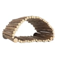 thumbnail image 4 of Hamaca de madera para pájaros, tienda con forma de puente de arco, cabaña de madera para acurrucarse para loros, para descansar, dormir, jugar, ocultar y masticar, 4 of 12