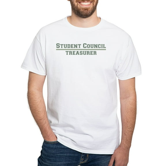 CafePress - Student Council Treasurer White T Shirt - Men's Classic T-Shirts