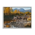 thumbnail image 4 of Stupell Industries Down From High Country Cowboy Animals & Insects Painting Gray Framed Art Print Wall Art, 4 of 5