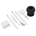thumbnail image 2 of Vinyl Weeding Tools Set  , Clear Debris DIY Production Craft Tools Set Prevent Tearing  For Cameos For Silhouettes For Lettering Black, 2 of 8