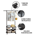 thumbnail image 3 of Perchero Zapatera Fasilyt 3 niveles organizador de ropa Con ruedas, 3 of 5