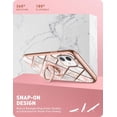 thumbnail image 3 of i-Blason Cosmo Snap Case Designed for iPhone 11 (2019 Release), Slim with Built-in 360° Rotatable Ring Holder Kickstand Supports Car Mount (Marble), 3 of 7
