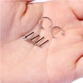 thumbnail image 2 of BodyJ4You 6PCS Nose Rings Studs Hoop 20G Stainless Steel Black Bone Pin Body Piercing Jewelry (0.8mm), 2 of 6