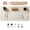 Creamy White, variant on PROMATTOO Desk Pad Protector with Premium Gift Box,Vegan Leather Waterproof Laptop Mat for Keyboard & Mouse,Obsidian Black