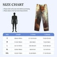thumbnail image 4 of Picia Mystic Fox With Halo Mens Soft Woven Cotton Elastic Waistband Sleep Pajama Pant Lounge Sleep Pant With Pockets And Drawstring-Small, 4 of 9