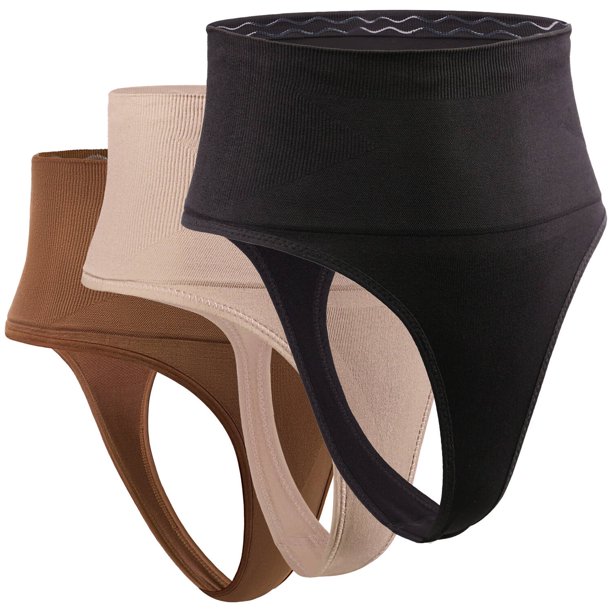 DREAM SLIM Women's HighWaist Seamless Body Shaper Briefs Firm Tummy Control Slimming Shapewear