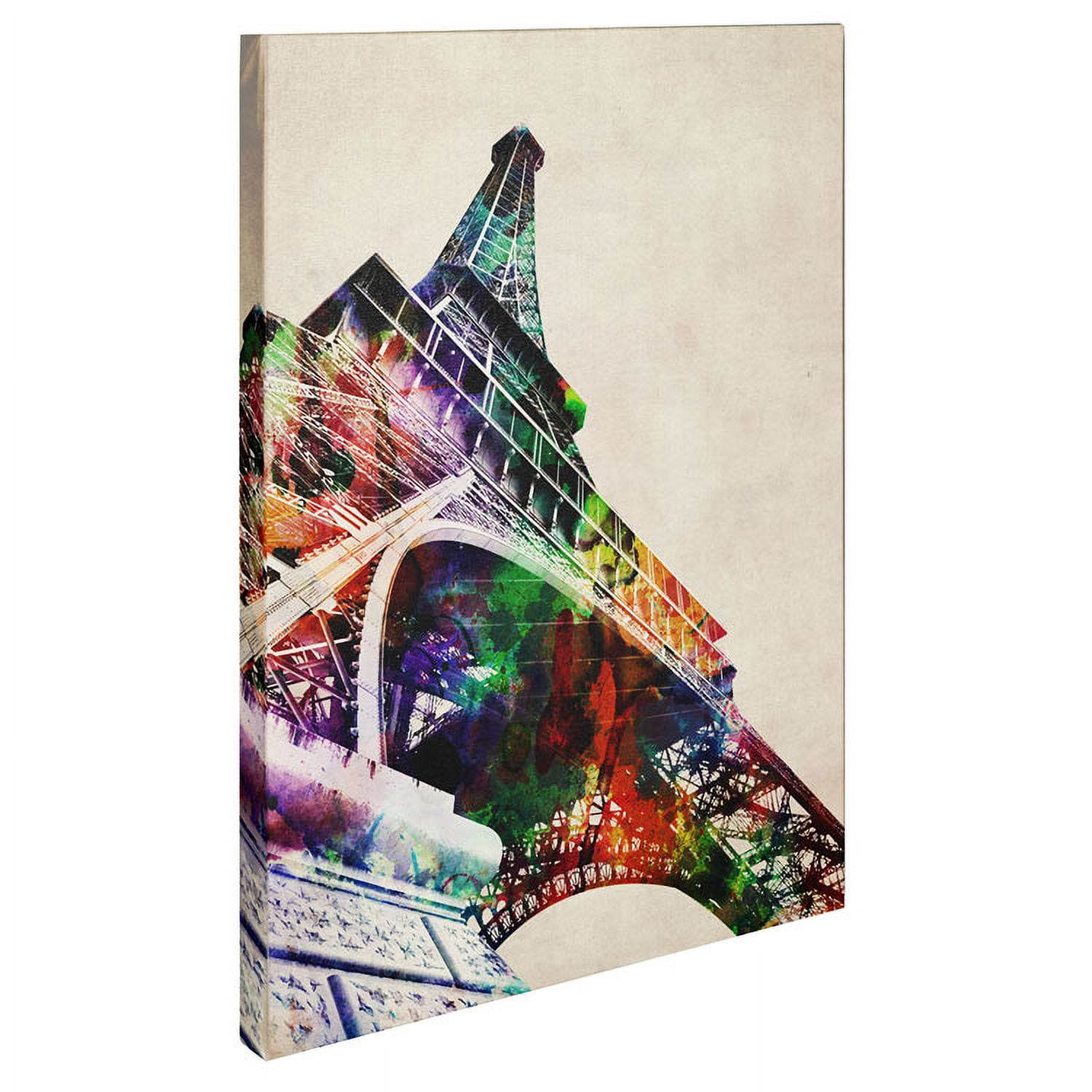 Trademark Art 'Eiffel Tower' Canvas Art by Michael Tompsett