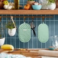 thumbnail image 2 of KitchenAid Asteroid Pot Holder 2-Pack Set, Pistachio, 6.5"x10", 2 of 5