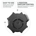 thumbnail image 4 of Holmes Hex MultiPosition Blower Fan High Velocity Utility Floor Air Mover with AC Outlets Black, 4 of 8