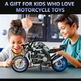 thumbnail image 3 of Leimao 1:8 Technic Yamaha Motorcycle Advanced Building Set for Adults, Collectibles Gift for 8+ Boys Kids or Fans of Vehicles (820Pcs), 3 of 7