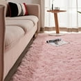 thumbnail image 3 of Christmas Area Rug for Living Room, Large Fluffy Rug for Bedroom & Fuzzy Furry Plush Soft Rugs, Small Shaggy Carpet for Dorm Room Home Decor (55"X20", Light Pink), 3 of 8
