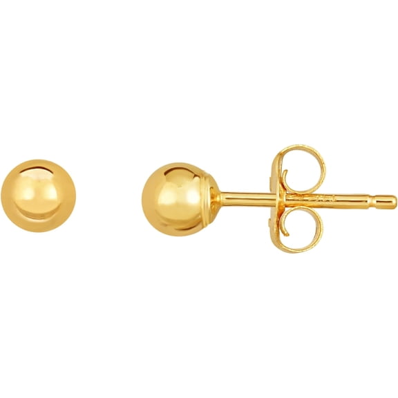Floreo 10k Yellow Gold Ball Stud Earrings