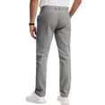 thumbnail image 4 of Mens Quick Dry Straight Leg Trousers Golf Dress Pants Slim Fit Casual Work Bottoms Gray 3XL, 4 of 8