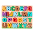 thumbnail image 1 of TISHITA Educational Wooden Pegged Puzzles Colorful Sorting Early Learning Toy Blocks for Alphabet, 1 of 8