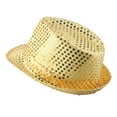 thumbnail image 2 of Txlixc Sombreros de jazz para hombres y mujeres, sombreros de fiesta decorados con lentejuelas Txlixc moda, 2 of 6