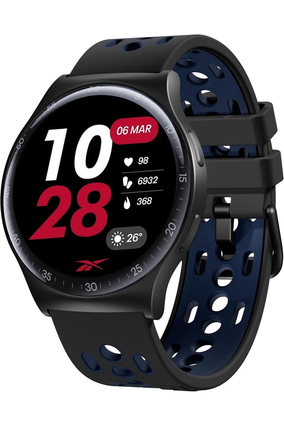 (Open Box) Reebok - PULSE Smartwatch with 1.43" AMOLED Display, 10-Day Battery Life, 80+ Sport Modes