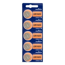 Murata CR1620 Battery 3V Lithium Coin Cell - Replaces Sony CR1620 (5 Batteries)