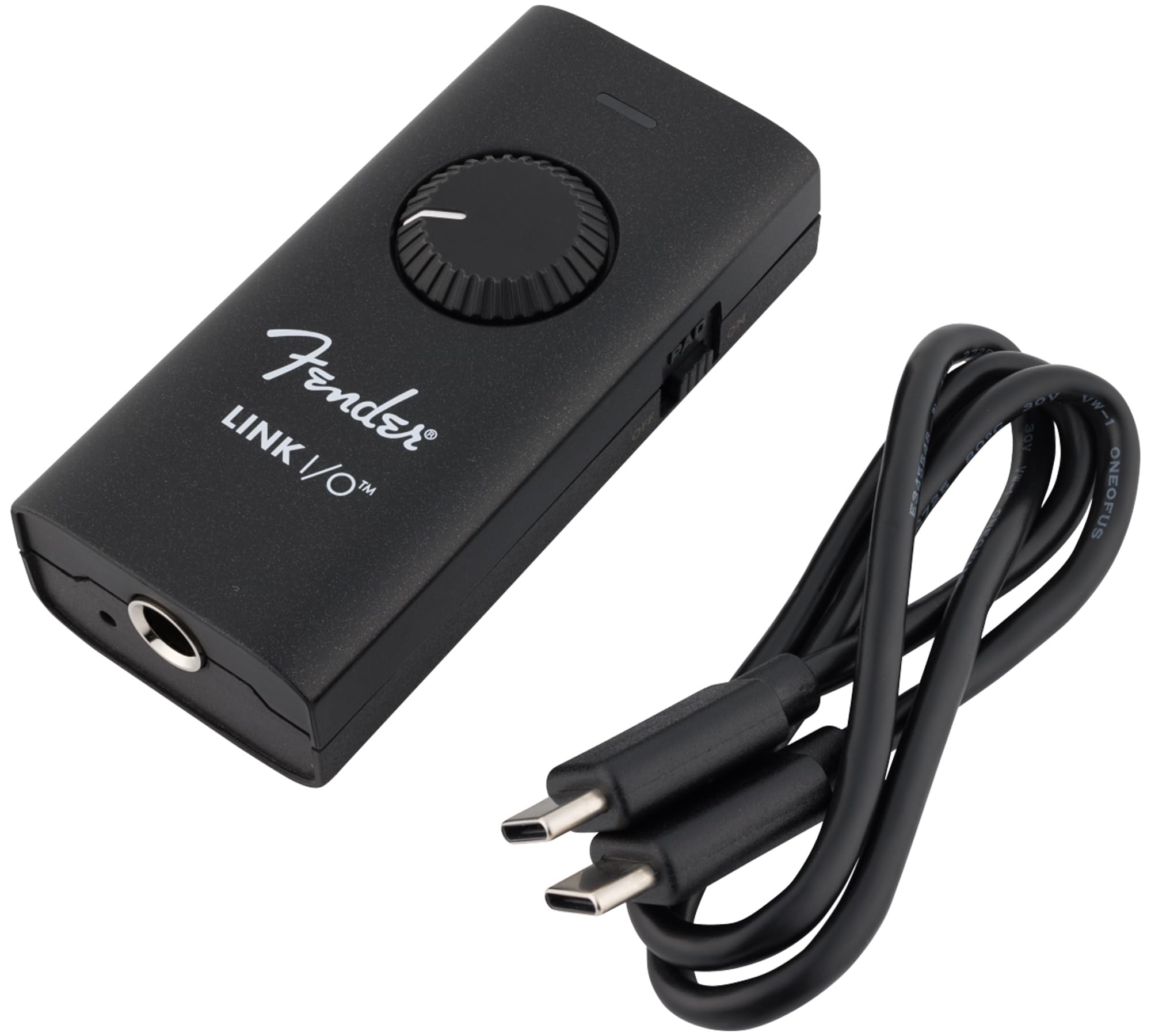 Fender Link I/O Studio Grade Audio Interface Bundle with Instrument Cable and Headphones