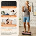 thumbnail image 4 of Lifepro HexaPlate Lite Vibration Plate Exercise Machine – Full Body Vibrating Plate for Weight Loss, Lymphatic Drainage & Recovery – Compact Home Workout with Magnetic Acupoints & Remote - Rose Gold, 4 of 11