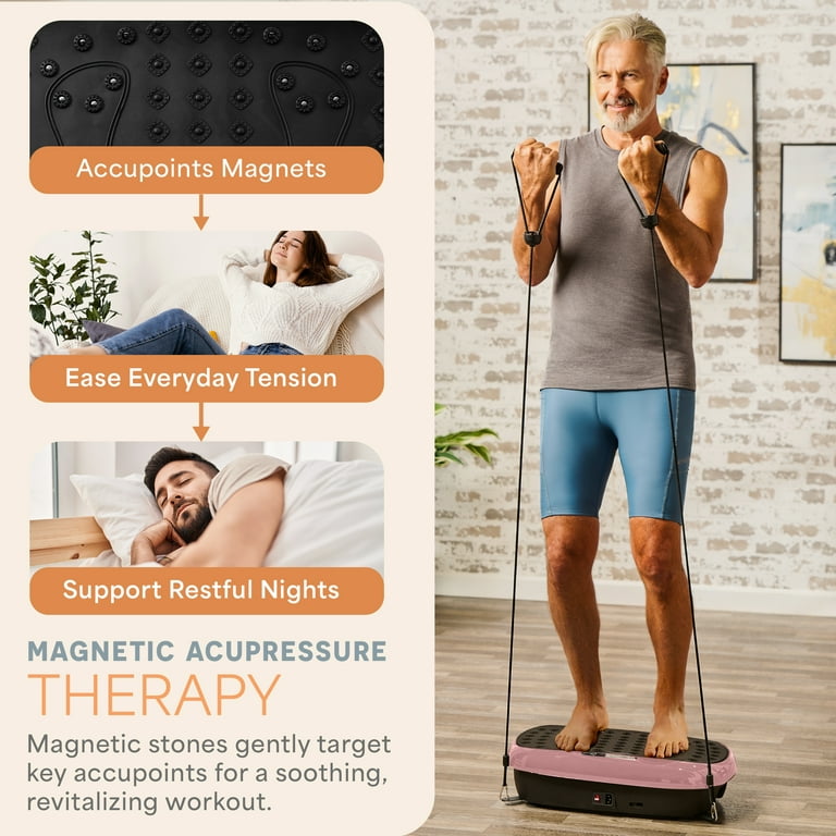 Lifepro HexaPlate Lite Vibration Plate Exercise Machine, Compact Full Body  Workout, Rose Gold - Walmart.com