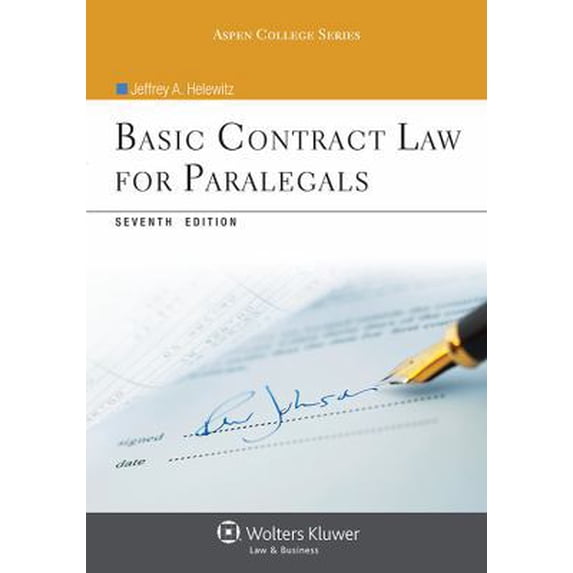 Pre-Owned Basic Contract Law For Paralegals (Aspen College) (Paperback) 1454816457 9781454816454