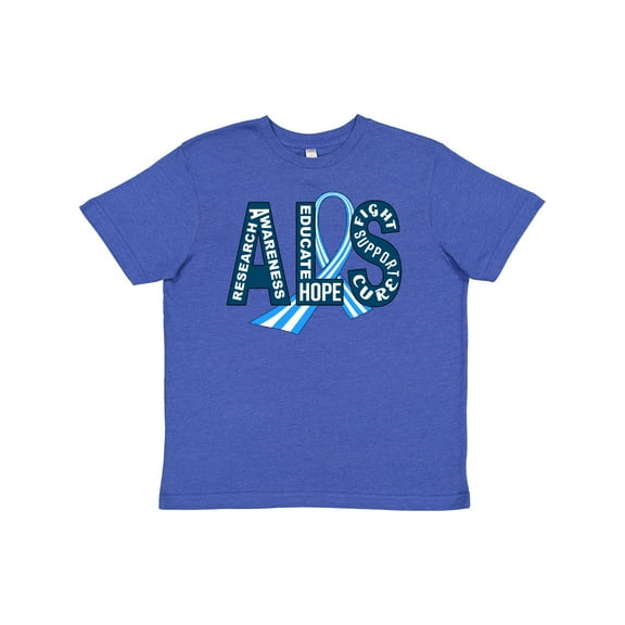 Inktastic ALS Awareness Ribbon Youth T-Shirt