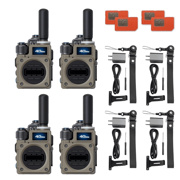 WICJIE G6S Global Walkie Talkie Two Way Radio Walkie Talkie for Adult Long Range 5000 Mile Gmr Radio 4Pcs