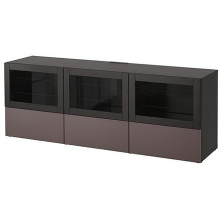Ikea Tv Bench With Doors And Soft Closing Drawers Black Brown Ikea Tv Bench With Doors And Soft Closing Drawers Black Brown Valviken