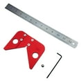 thumbnail image 2 of Almencla Measuring & Layout Tools Angle Line Ruler Aluminum Alloy Tool, 2 of 8